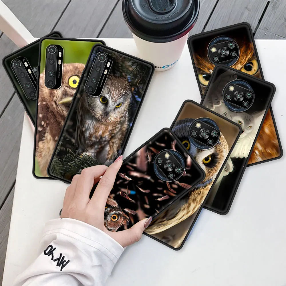 

Animal Owl Night Case For Xiaomi Mi Poco X3 NFC 10T Pro 5G 9T M3 Note 10 Lite 10S 11 Fitted Phone Coque CC9 9 SE A2 F1 Funda
