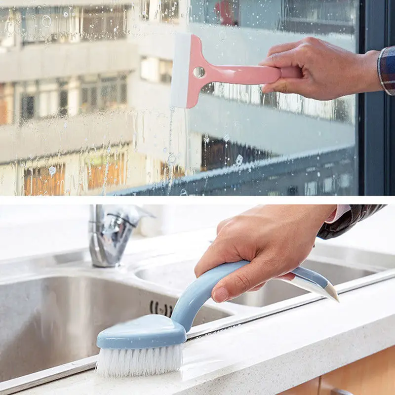 НОВАЯ щетка для мытья ванной комнаты с изогнутой ручкой очистки стекла унитаза