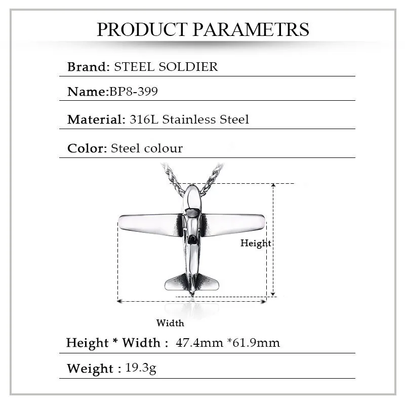 Цепочка с подвеской в виде солдата из нержавеющей стали 316L | Украшения и