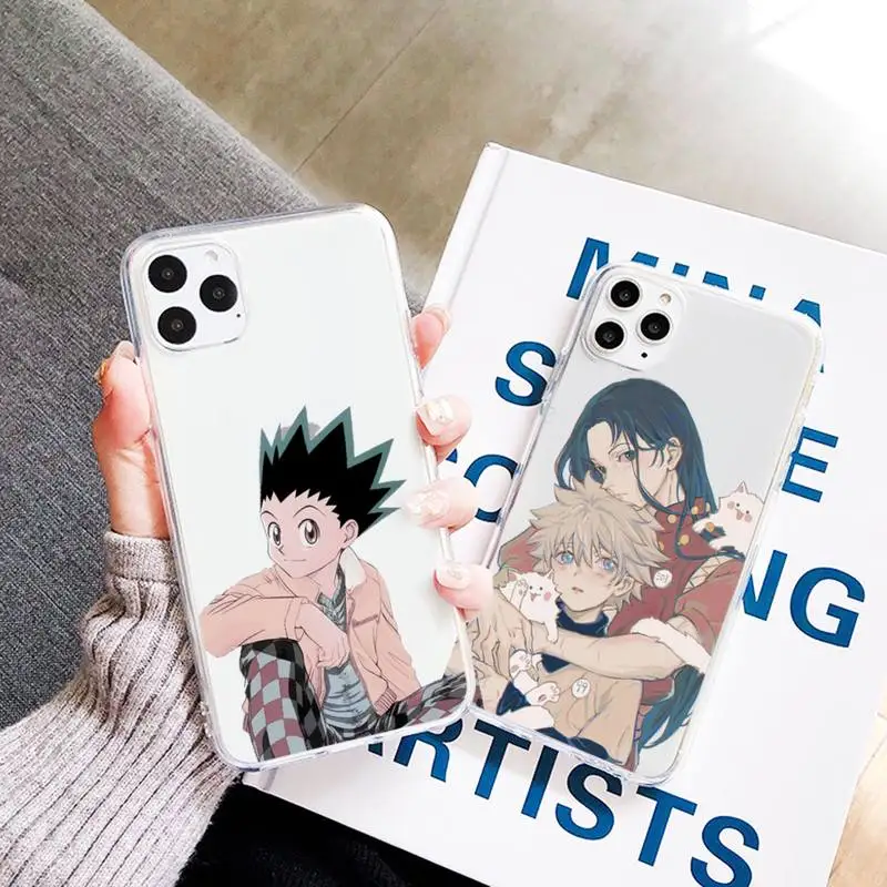 

Anime Hunter x Hunters Phone Case Transparent Clear for iPhone 11 12 mini pro XS MAX 7 8 6 6S Plus X 5S SE 2020 XR