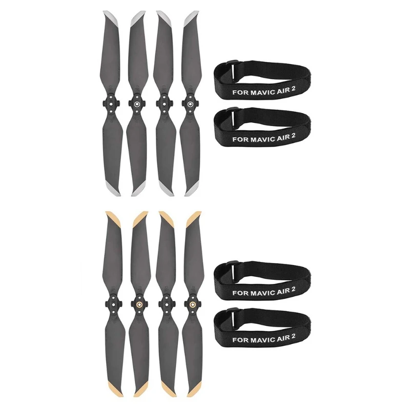 

D57C 2pcs Propeller Holder & 4pcs Propeller Blades ,Stabilizers Fixator Protector & Propellers for Mavic Air 2/ Air 2S Drone