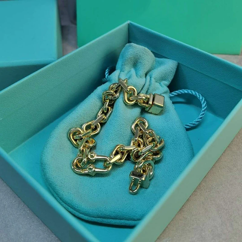 

1:1 Original Rough classical charm Linked bracelet S925 Sterling silver Jewelry Men Luxury brands Logo Valentine's Day gift