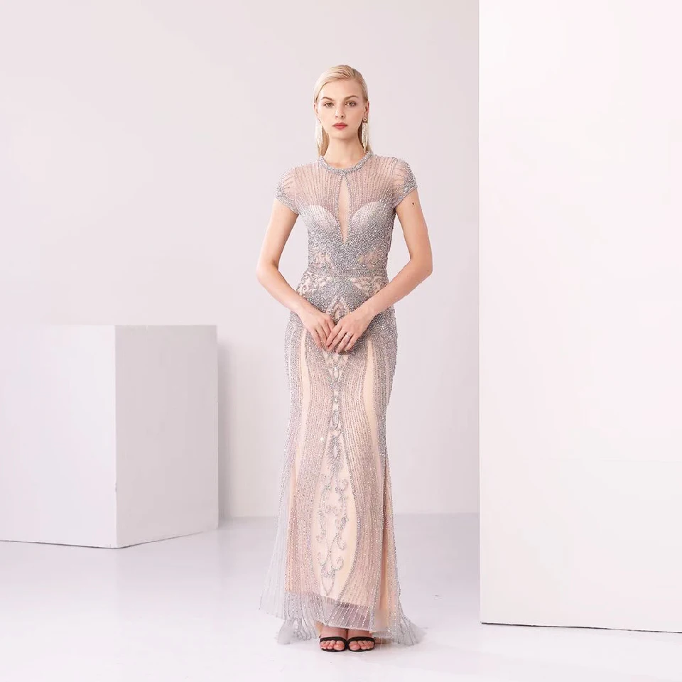 Lakshmigown Роскошные праздничные женские вечерние платья 2020 Vestidos Largos размера плюс