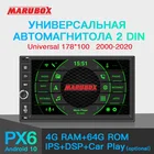 MARUBOX Универсальная автомагнитола 2din на Android 10.0, Восьмиядерный процессор для Nissan для Toyota, 4 Гб, встроенная память 64Гб, 7