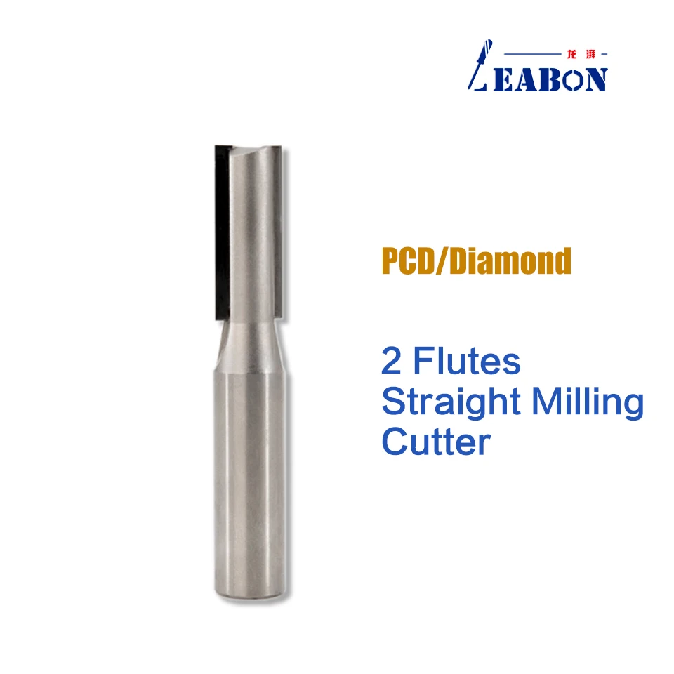 1 шт. двухсторонняя Алмазная прямая Концевая фреза PCD|cnc milling cutter|cnc router bitsmilling cutter |