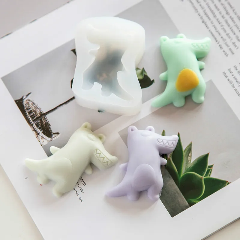 Милый Мультфильм Монстр 3d Силиконовая форма помадка для торта мыло ручной работы