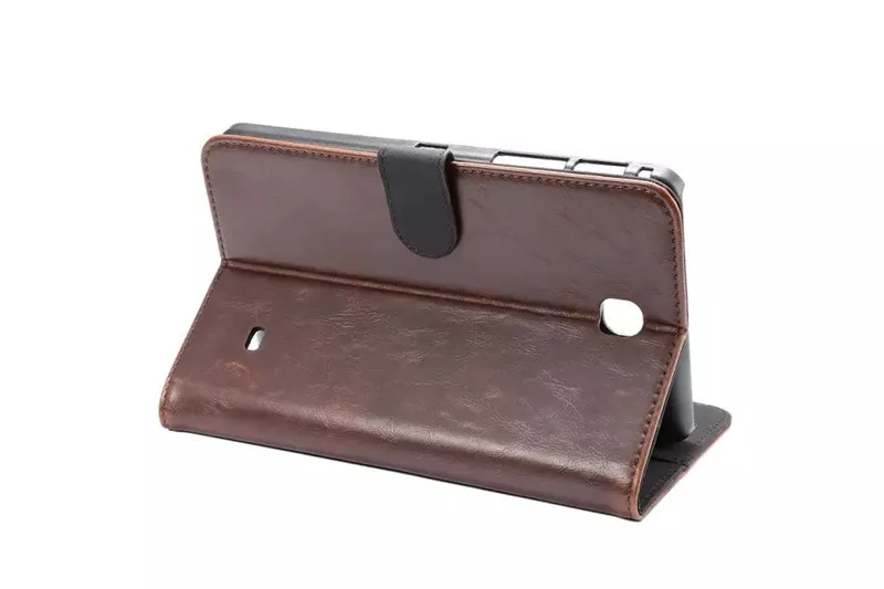 Для samsung Galaxy Tab 4 7 дюймов crazy horse кожаный флип-чехол с подставкой для samsung T230 T231 T235 Tablet e-Books Case