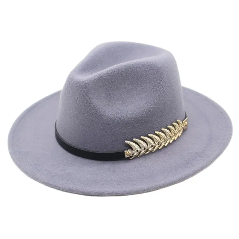 Унисекс широкий плоский полями шерстяная фетровую джазовые шляпы федора шляпа с