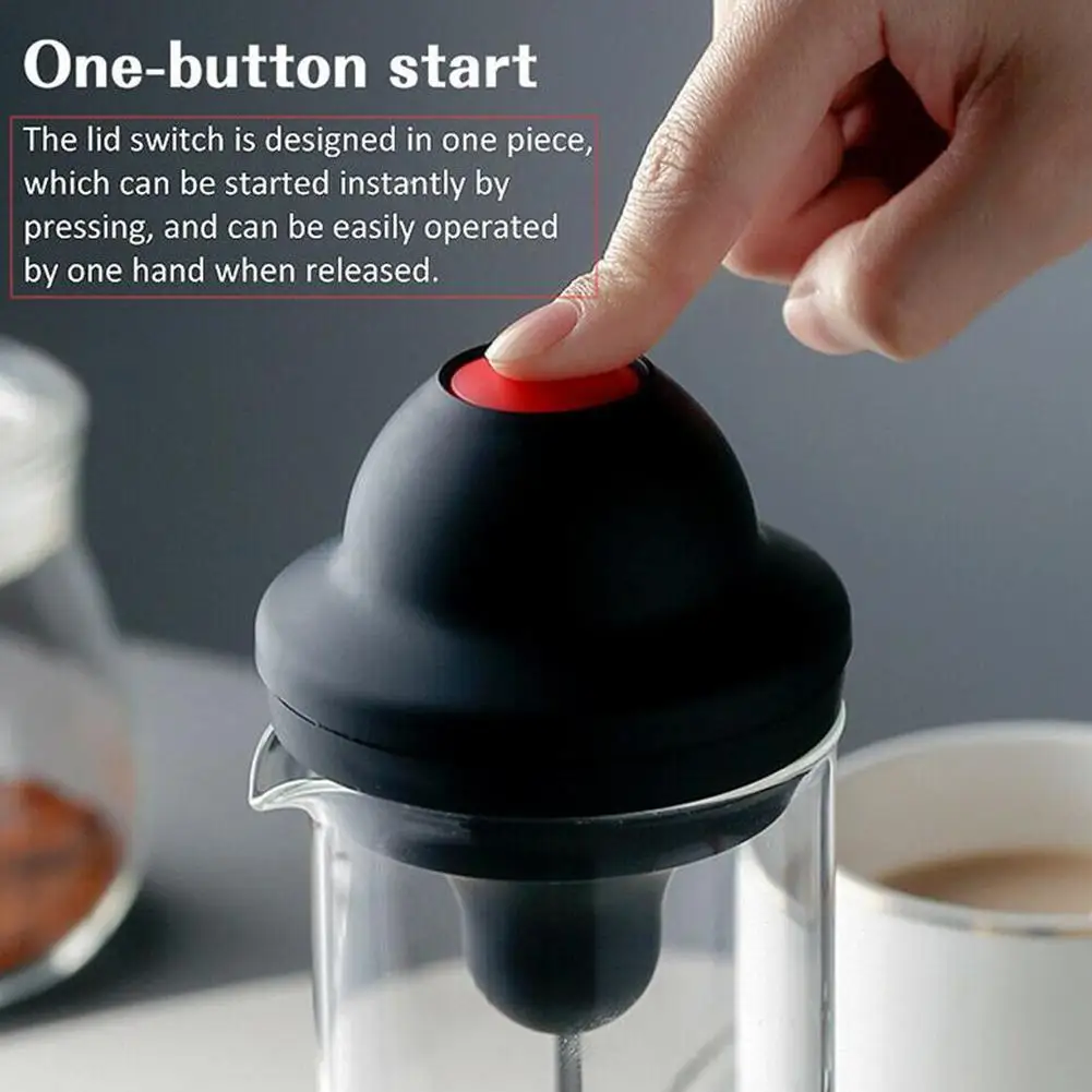 Electric Milk Frother Cup Egg Beater Coffee Whisk Automatic Mixer Jug Kitchen Home Accessories | Дом и сад