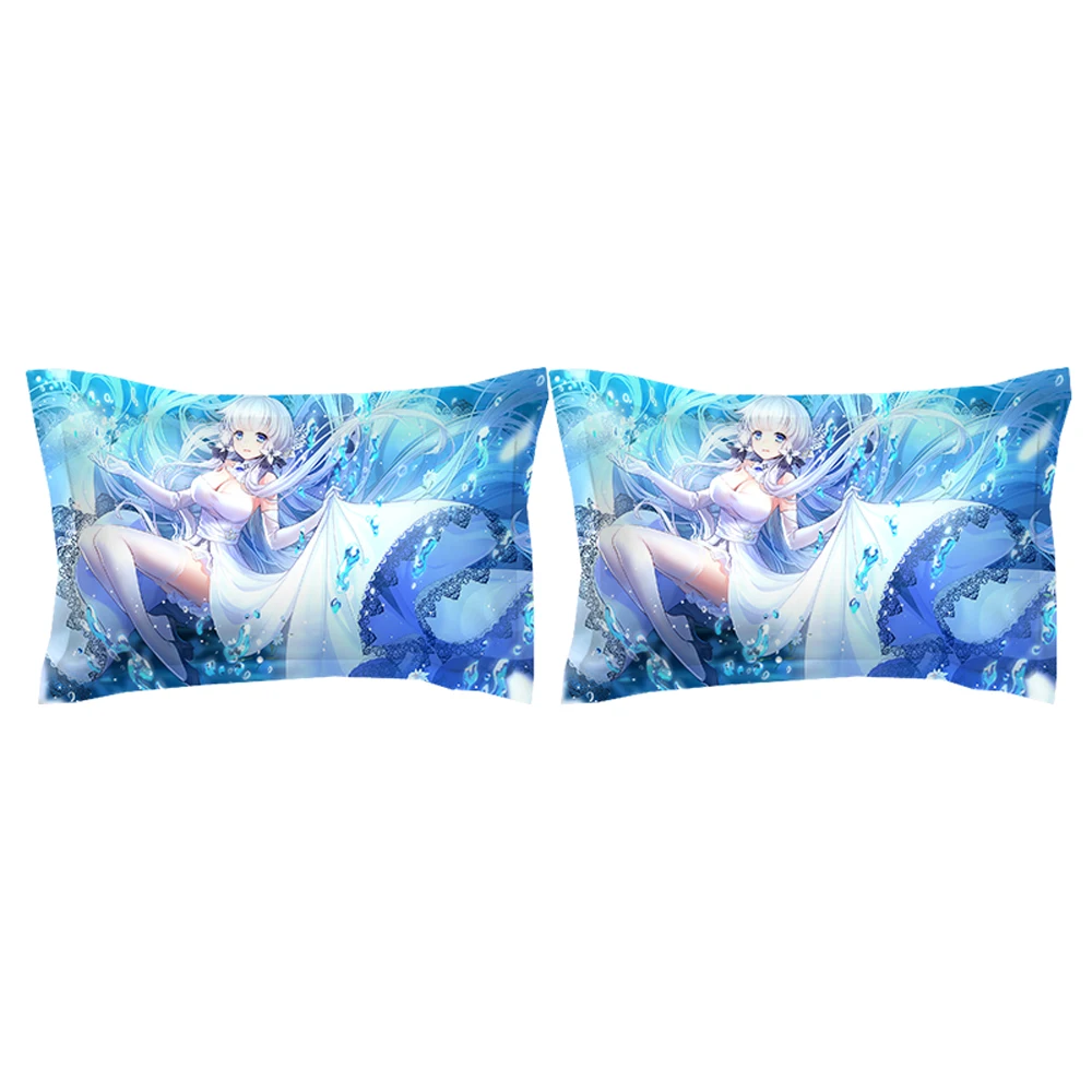 

3D Azur lane bedding sets cartoon duvet cover sets single double queen king anime bedclothes 3pcs luxury blue quilt cover sets