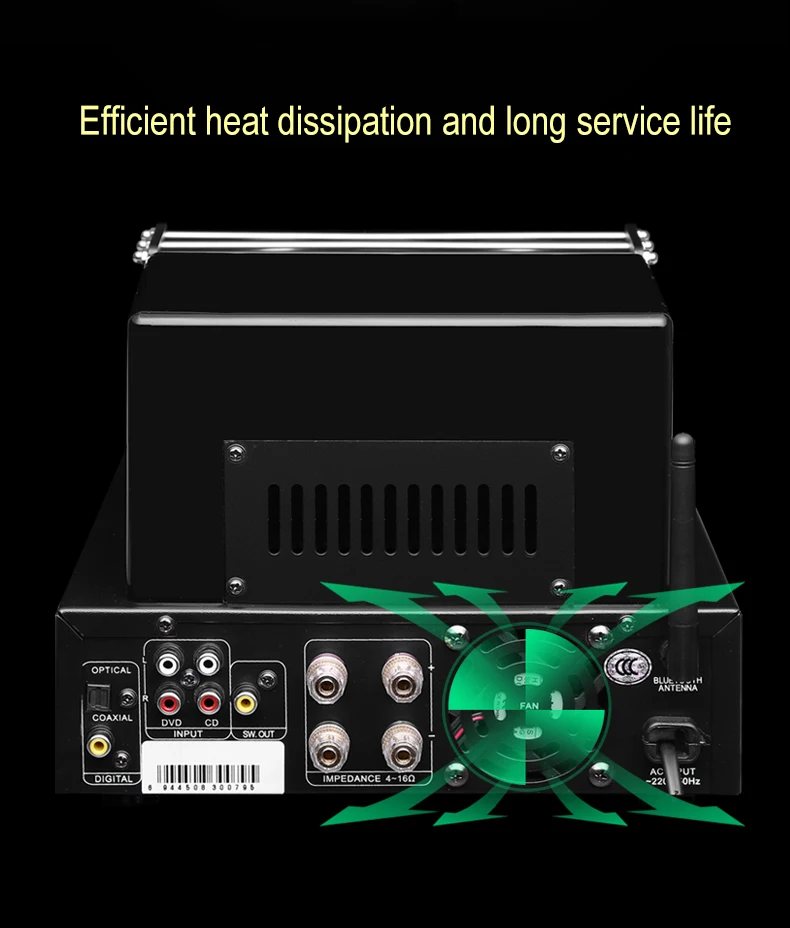 KingHope HIFI вакуумный трубчатый усилитель Bluetooth бас оптоволоконный коаксиальный без