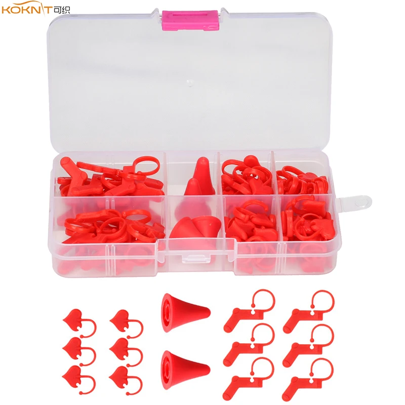 88 шт./корт. Пластиковые маркеры для вязания крючком фиксирующий держатель