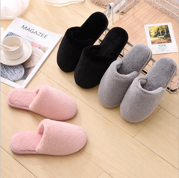 Новинка плюшевые домашние тапочки мужская домашняя обувь из хлопка пара