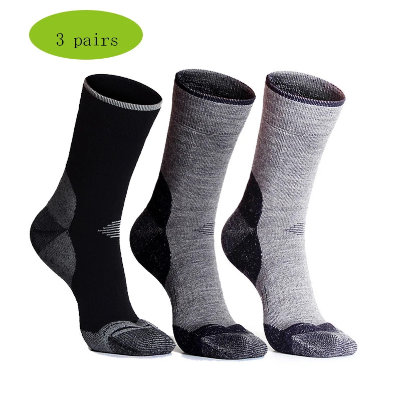 

Men's Ski Socks Winter Warm Thermal Snowboard Hiking Trekking Sock Anti-Bacterial Anti-Odor Winter Skiing Wool Socks