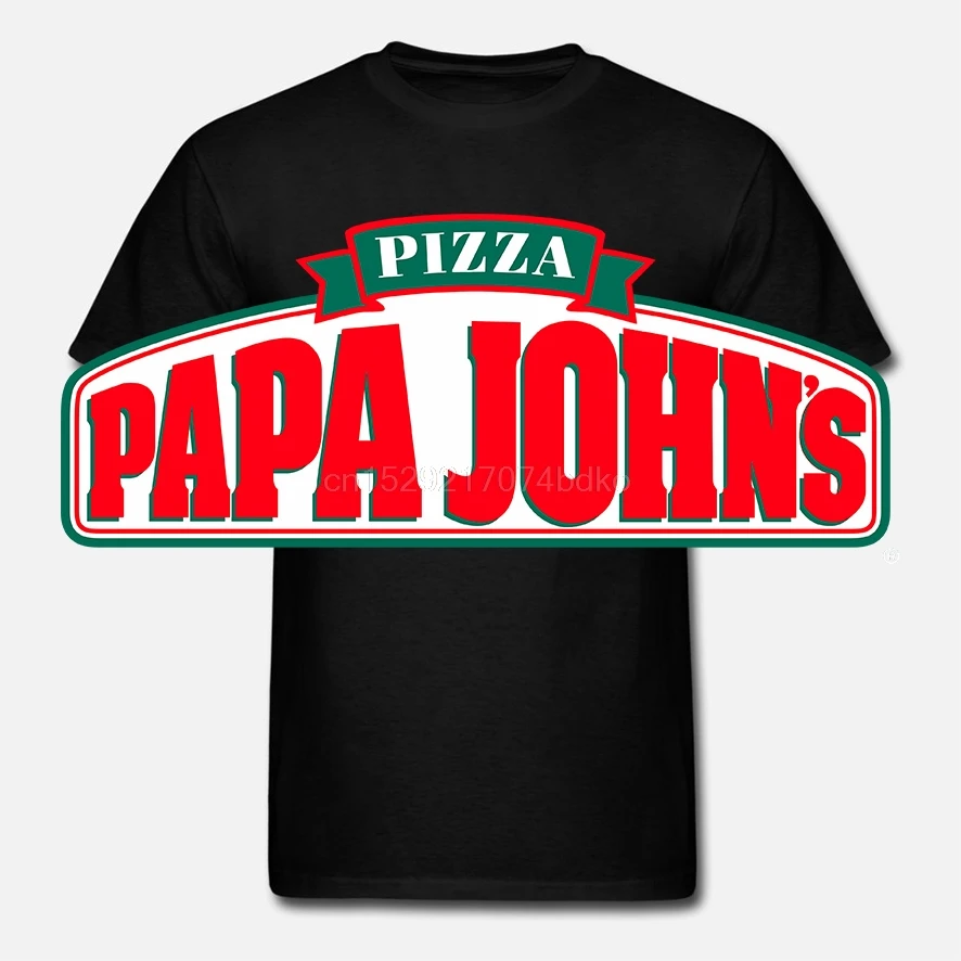 Крутая футболка с логотипом бренда Papa Johns пицца ресторан фаст-фуд | Мужская одежда
