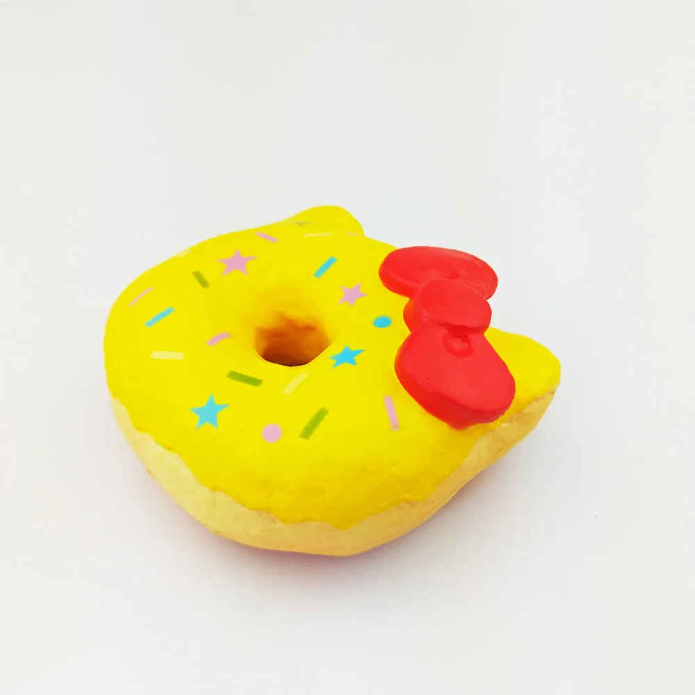 Мягкое hello kitty пончик милый обычный медленный отскок Подвеска для мобильного телефона ремень Рождественский подарок для детская игрушка