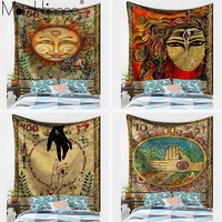 india witchcraft tarot tapestry psychedelic wall hanging tapestry yoga mat supplies bohemian decor wall cloth tapiz tapestries