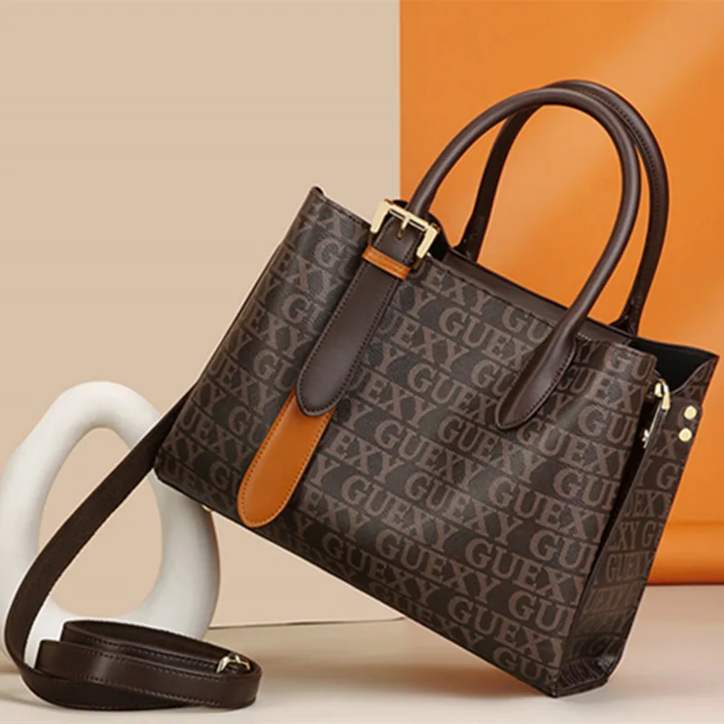 

2021 New Fashion Presbyopia Genuine Leather Handbag High Quality Large Capacity Shoulder Satchels Purses Lipstick Bag Sac A Main