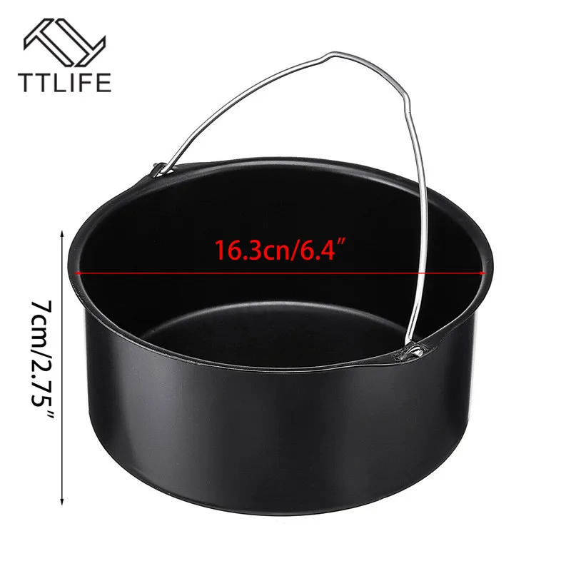 TTLIFE 6 &quot7&quot 8 &quotВоздушная фритюрница антипригарная тортовая бочка блюдо для