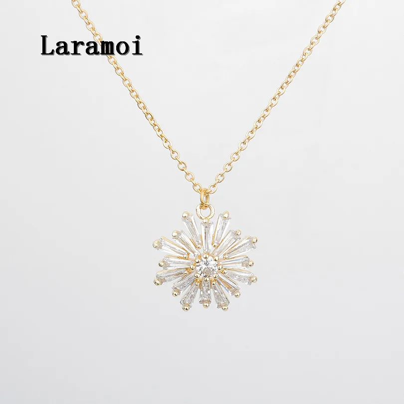 

Laramoi Necklace Women Chain Link Gold Heptagram Luxury Necklace Shiny Necklace Pendant Best Friend Fashion Party Jewelry
