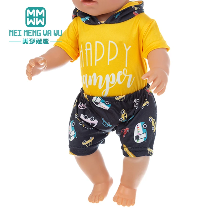 

Doll clothes for 17inch 43 cm toy born doll accessories baby Casual clothes, cotton clothes, jackets, sweaters