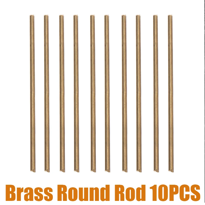 10 шт. 100 мм в длину латунная флейта диаметр 3 прочный для радиоуправляемых моделей