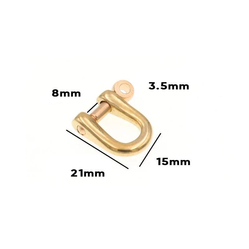 U образная латунная застежка Скоба соединение брелок Крюк кожаный аксессуар для