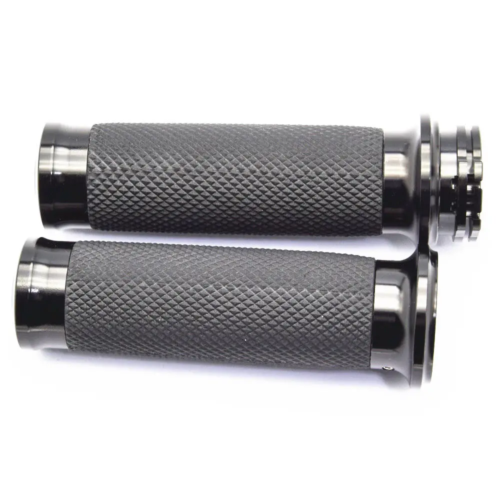 Универсальные Грипсы для руля 1 дюйм 25 мм черные Мотоциклов Harley Honda Suzuki Yamaha Kawasaki Atv