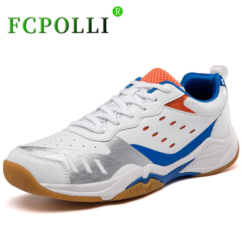

Обувь для бадминтона Fcpolli для пар, удобная мужская обувь для настольного тенниса, Нескользящие кроссовки для бадминтона, кожаные детские кр...