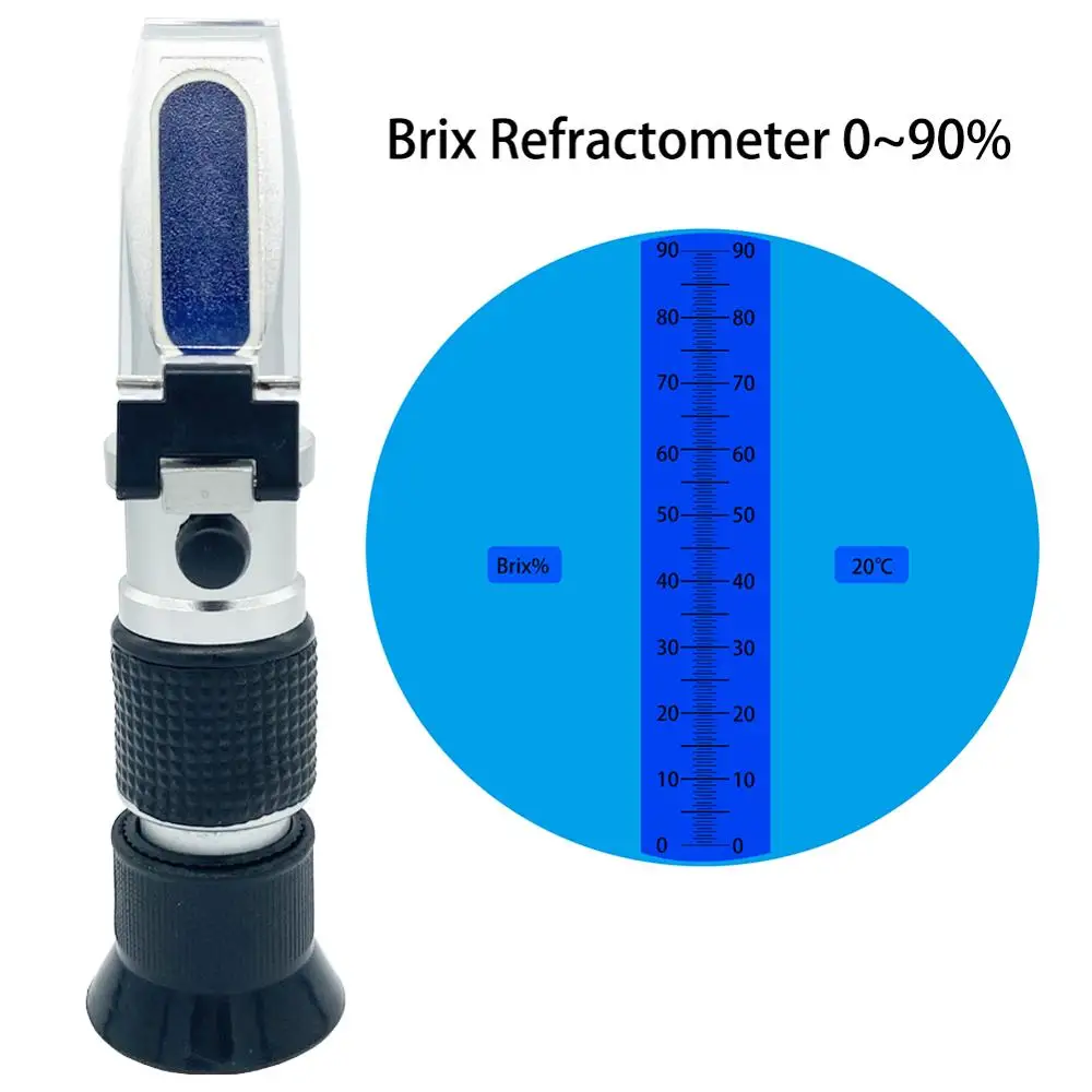 Ручной рефрактометр с широким диапазоном 0 90% Брикса содержание сахара в меде