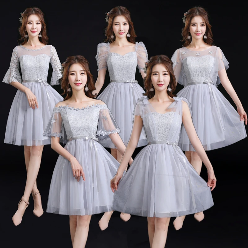 Короткое платье подружки невесты летнее женское для свадебной вечеринки