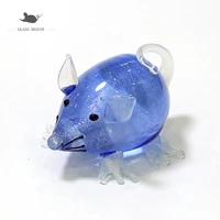 silver foil craft design glass mouse figurine cute vivid rat ornaments collection festival party gifts for kids home table decor