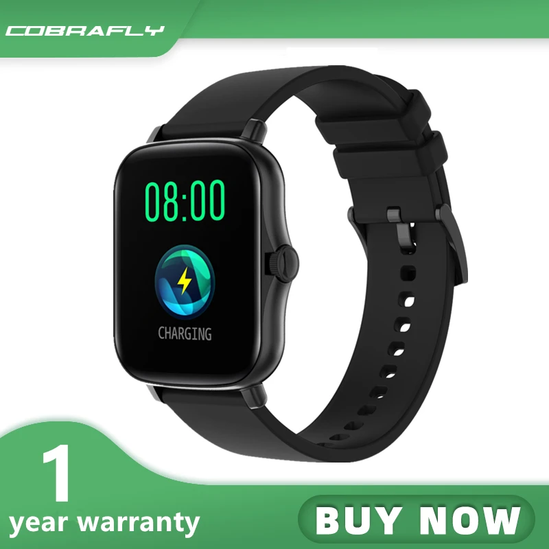 

Смарт-часы Cobrafly Y20 мужские, водонепроницаемые, IP67, с пульсометром, экран 1,69 дюйма, 20 мм