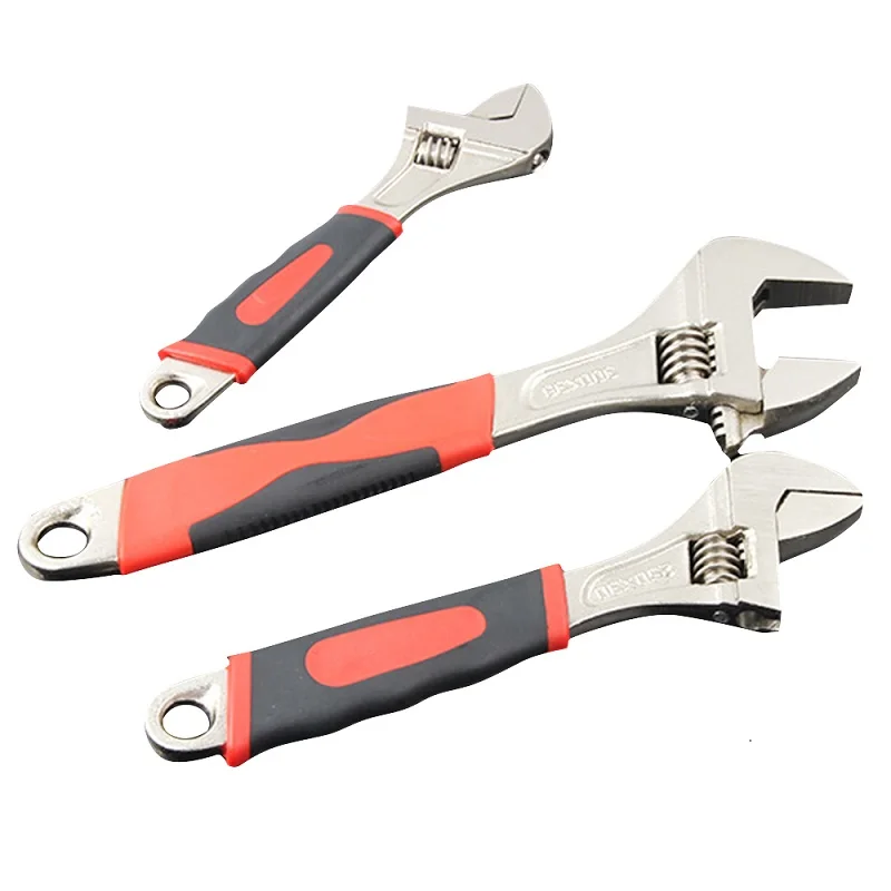 Adjustable Wrench Chromium Vanadium Steel Universal Spanner Mini Nut Key Snap Grip Repair Hand Tools | Инструменты