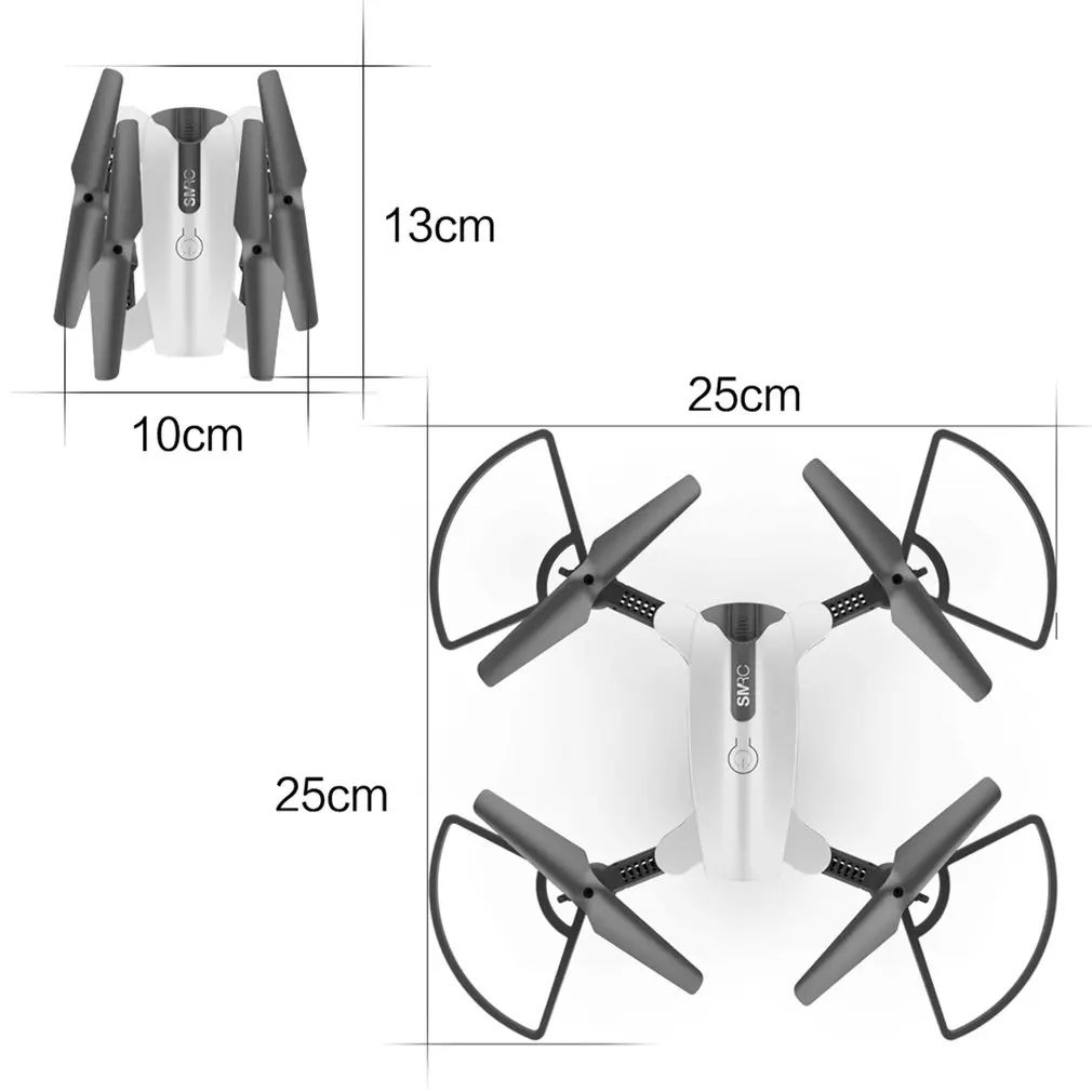 

SMRC S6 RC Foldable Mini Headless Mode drone quadcopter aircraft with 720P WIFI HD camera LED Light Altitude Hold ti