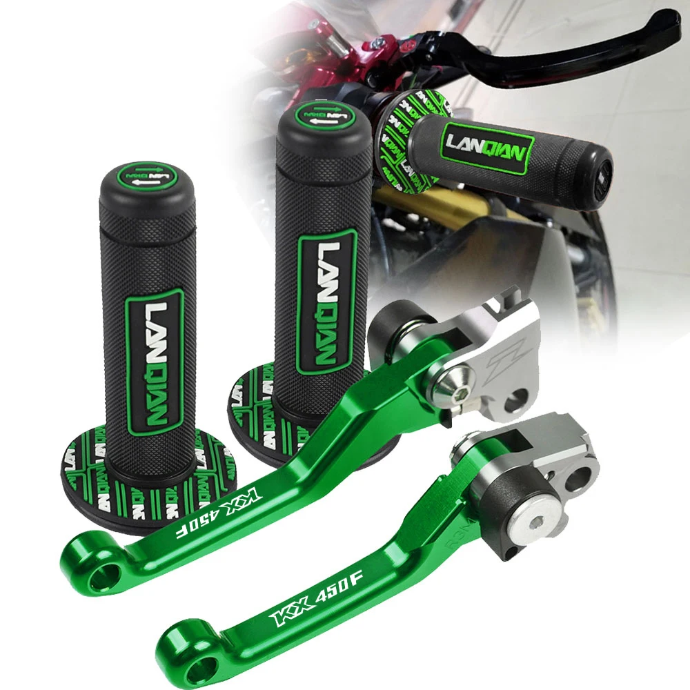 

Dirt Bike Parts Brake Clutch Levers Hand Grip Handlebar FOR KAWASAKI KX450F KX 450F KX450 F 2006 2007 2008 2009 2010 2011 2012