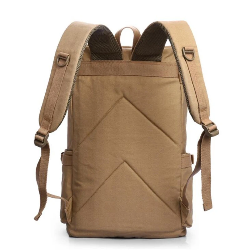 Винтажный холщовый рюкзак для мужчин и женщин 15 дюймов ноутбука мужской большая