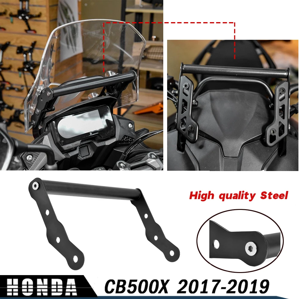 

Motorcycle Accessories CB500X 17 18 19 GPS Smart Phone Navigation Mount Bracket Adapter Holder for Honda CB 500X 2017 2018 2019