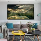 Постер на холсте с изображением современного природного ландшафта, плакаты и принты, Озерная Гора, настенные картины для гостиной, домашний декор