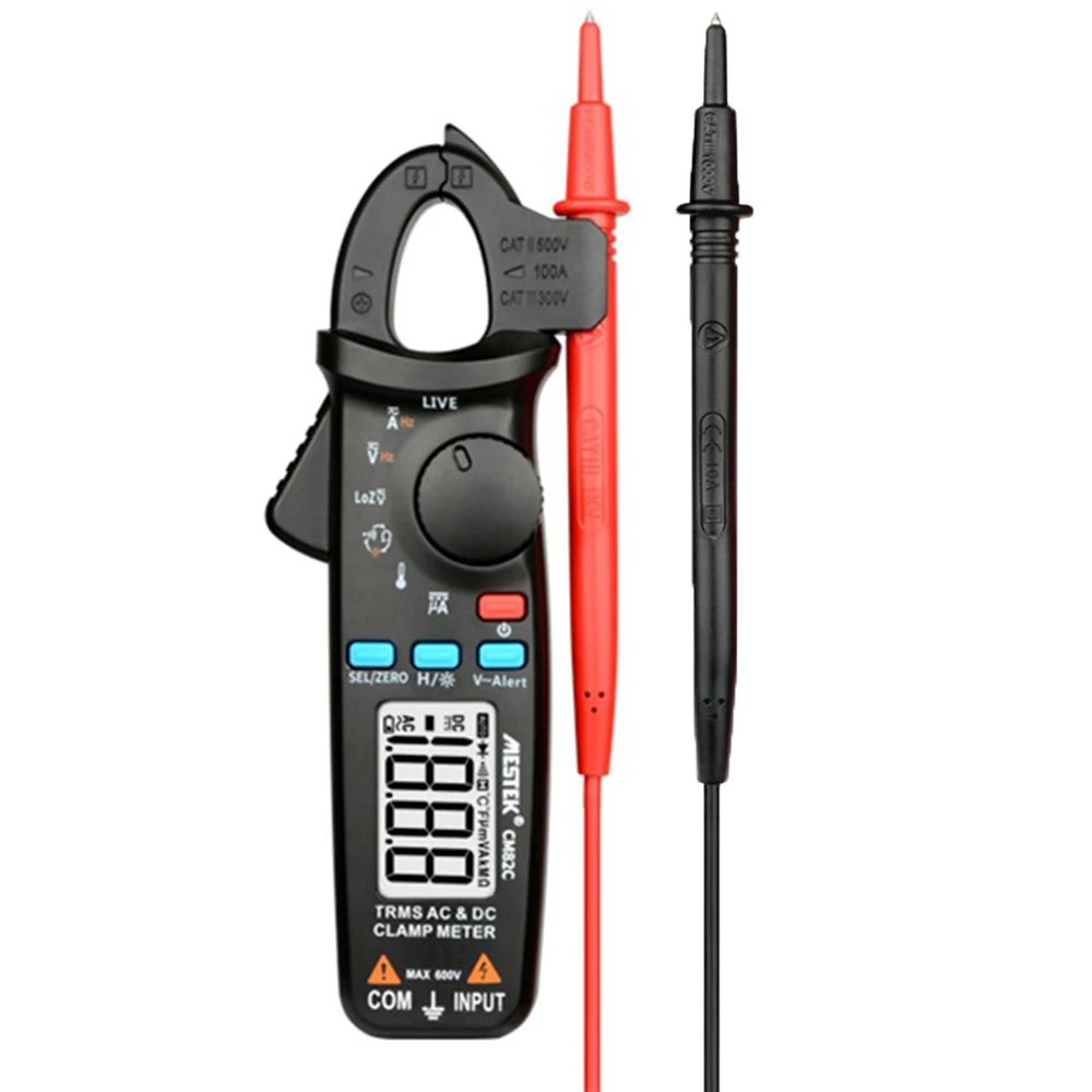 MESTEK CM82C Мини цифровой токоизмерительный прибор тестер мультиметр клещи AC DC сопротивление напряжения измерительные инструменты