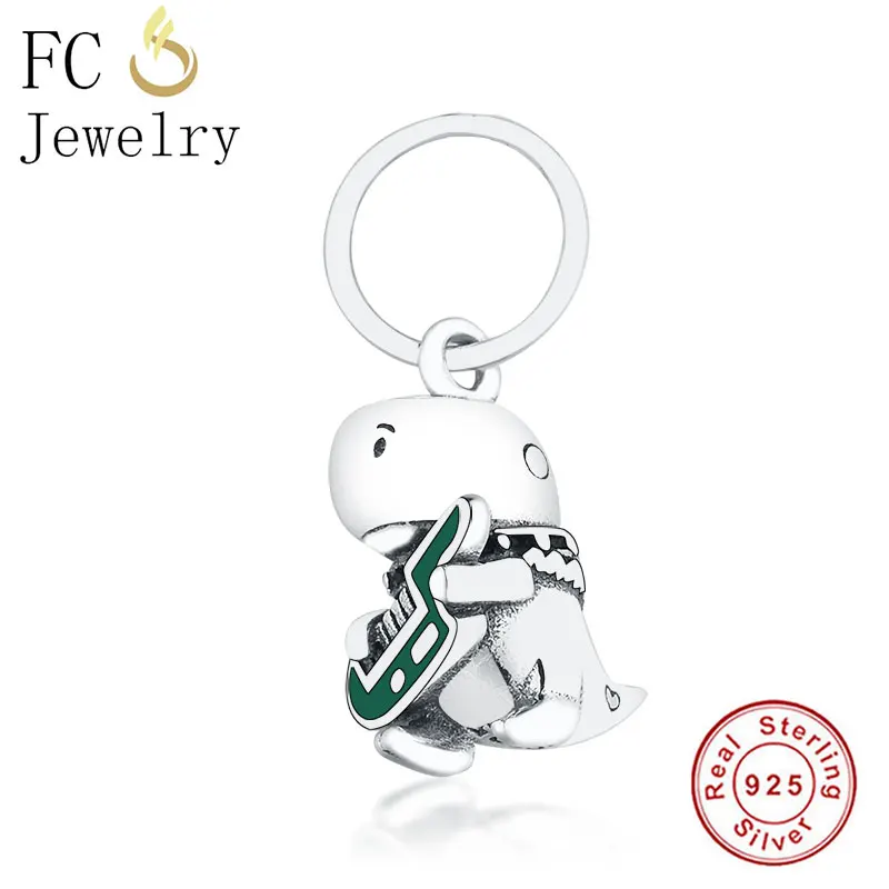 FCJ1236 FC ювелирные изделия подходят Pandora талисманы браслет 925 пробы Серебро Многоцветный лист циркония Кристалл бисера для женщин делая Berloque - Цвет: FCJ1236