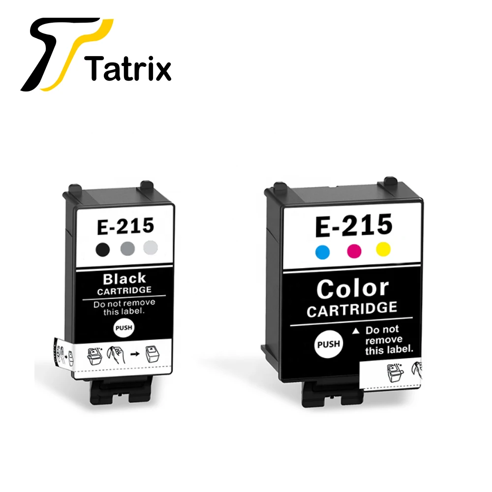 Tatrix для Epson E-215 T215 BK T215 CL совместимые картриджи для Epson Workforce WF-100/WF100 принтера