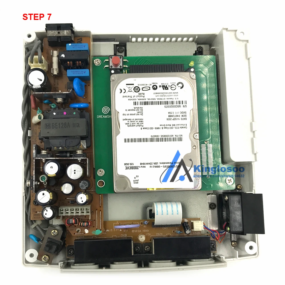 Оригинальная игровая консоль VA0 VA1 120G с внутренним жестким диском, материнская плата для sega Dreamcast DC w/120 шт. игр