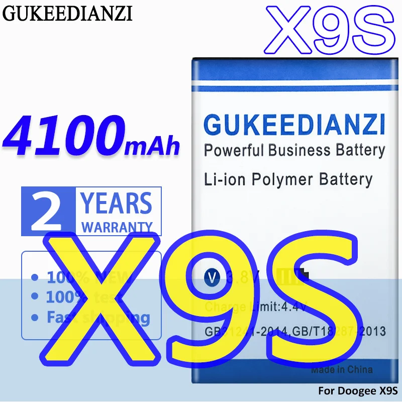 

High Capacity GUKEEDIANZI Battery 4100mAh For Doogee X9S