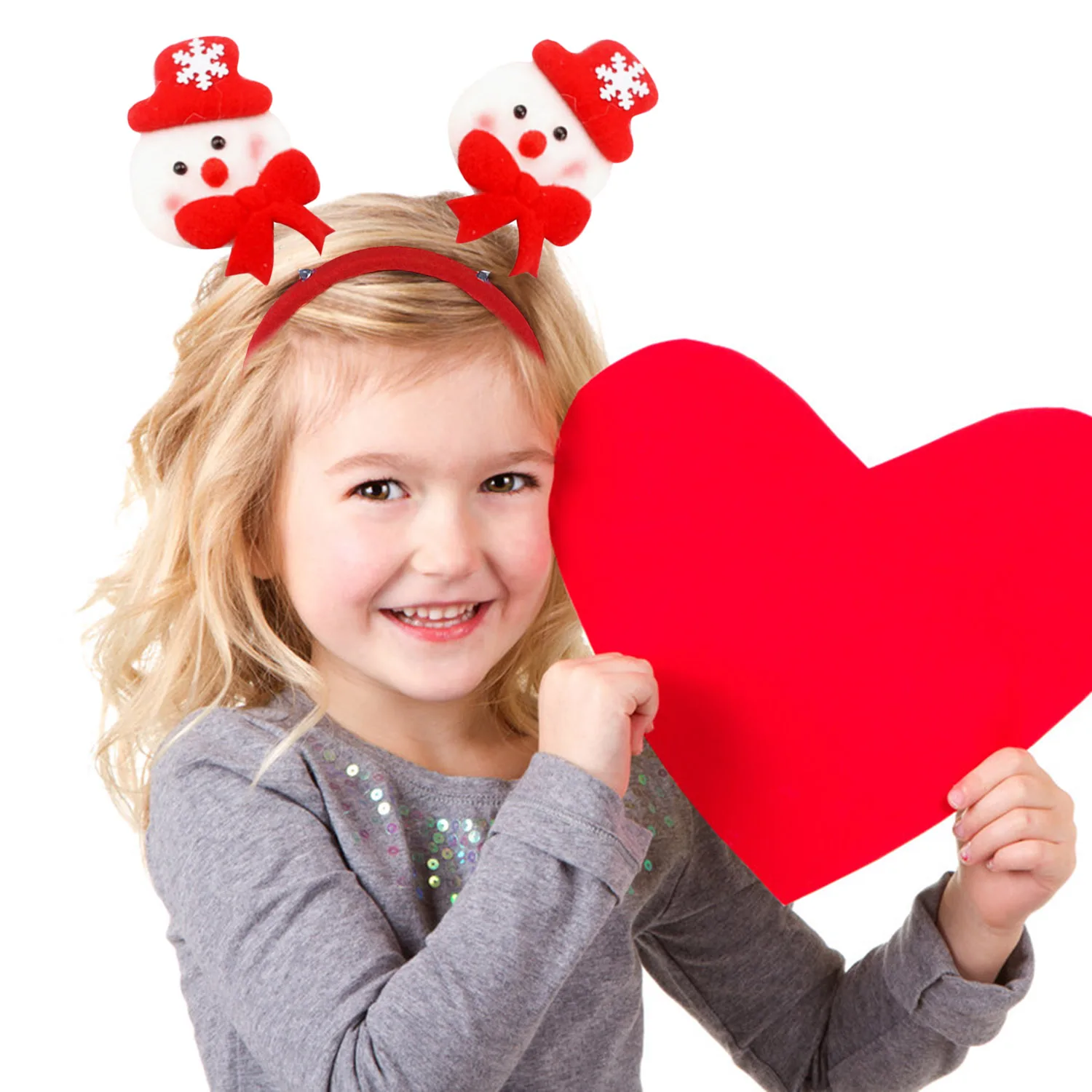 Behogar Cute Merry Christmas Headbands Santa Claus Snowman Bear Hair Hoops for Children Adults Xmas Party Costume Accessories | Дом и сад