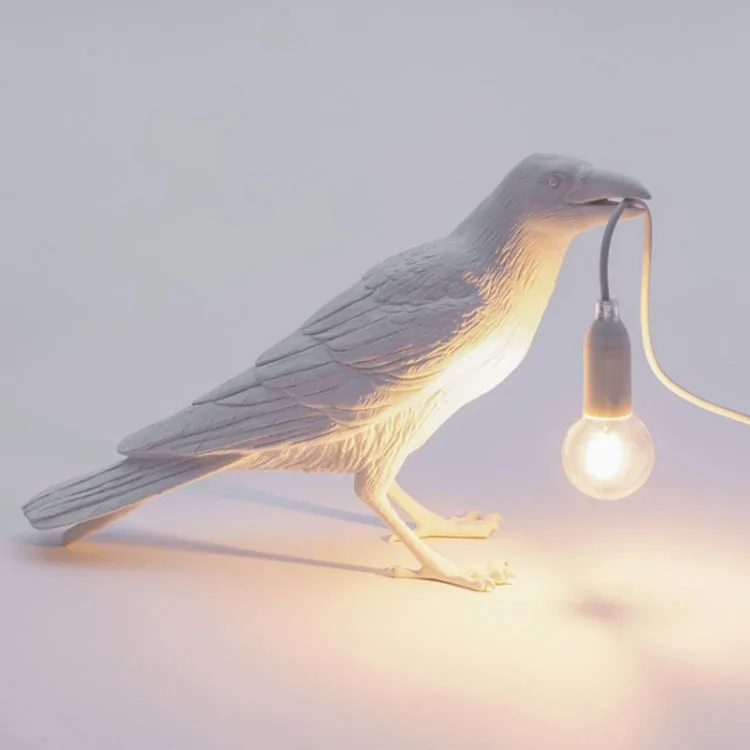 

Resin Bird Wall Lamp Seletti Led Wall Sconces with Plug Bedroom Study Aisle Restaurant Coffee Indoor Art Deco Lighting Fixtures