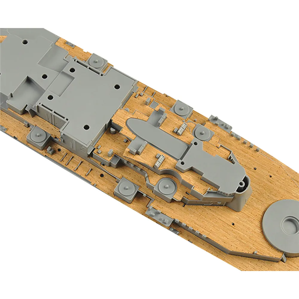 Деревянная колода с якорной цепью для Tamiya 78029 1/350 масштаб USS Миссури BB-63 около 1991