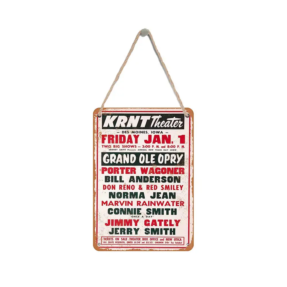 Isaric деревянный подвесной знак 8X12 дюймов 1969 Поттер Вагонер в де Мойне Забавный