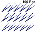 Одноразовые пинцеты для дезинфекции Пинцет для бусин, пластиковые крафтовые пинцеты (синие), 100 шт.