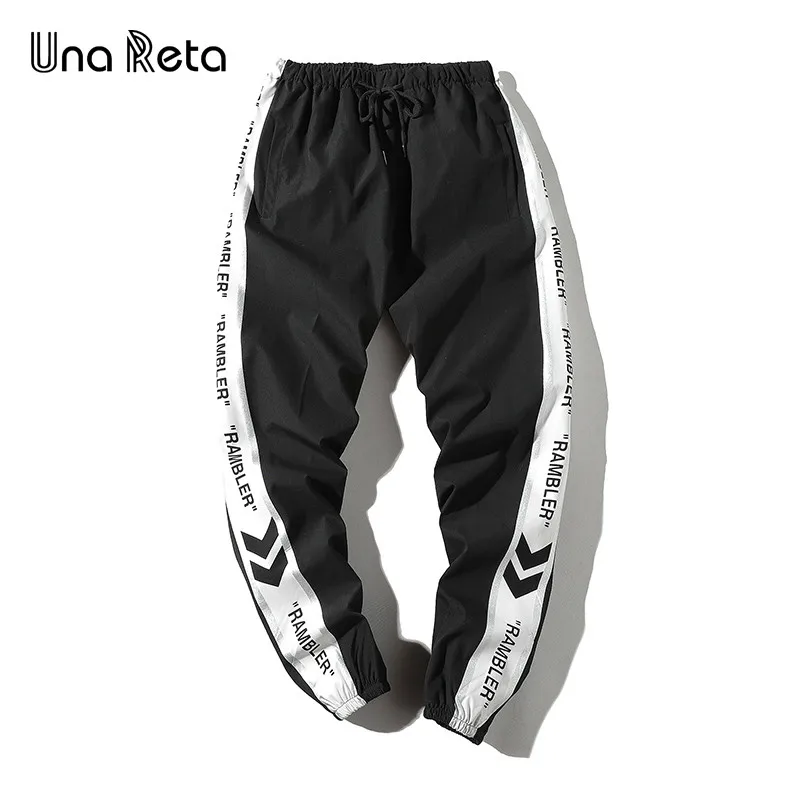 Style 6 Black Una Рета Man Брюки Новая мода уличная шить Цвет джоггеры хип-хоп длинные брюки Для мужчин упругие талии брюки-карго Для мужчин - Цвет: Style 6 Black
